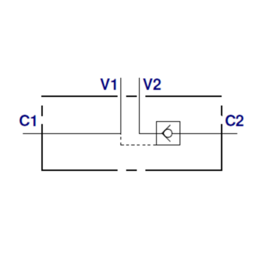 Pilot-operated single-acting non-return valve VBPSE 2 CEXC
